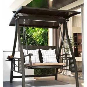 야외 흔들 의자 철제 인테리어 전원주택 정원 나무그네