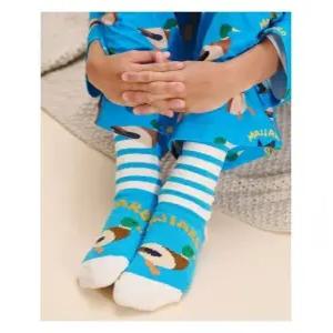 [국내정품] 빈폴키즈 [Print Bakery] 패턴 수면양말 - 블루 (BI49KTU01P) 키즈 아동 양말