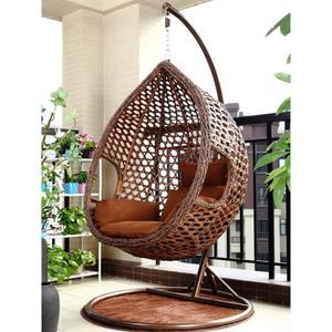 라탄 행잉체어 그네의자 야외 인테리어 둥지 테라스