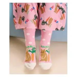 [국내정품] 빈폴키즈 [Print Bakery] 패턴 수면양말 - 라이트 핑크 (BI49KTU01Y) 키즈 아동 양말