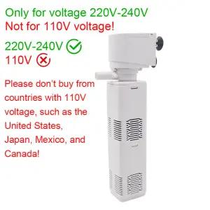 수족관 필터 펌프 물고기 탱크 잠수정 침묵 공기 산소 통풍기 물 변경 웨이브 메이커 220v