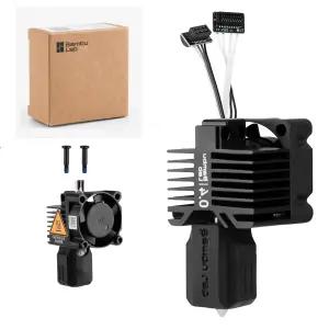 밤부 랩 P1P/P1S 핫엔드 완성 키트 세라믹 히터 0.4mm 노즐 냉각 팬 및 가열 블록이 있는 전체 조립 경화