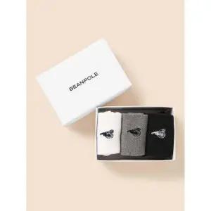 [국내정품] 빈폴키즈 [33% OFF][BEANPOLE KIDS] 베이직 여름 양말 3족 SET 화이트 (BI53KTU021) 키즈 아동