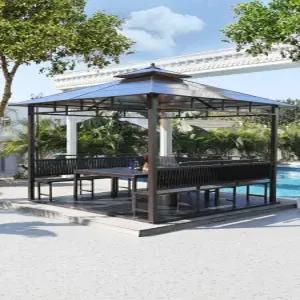 대형 야외 바베큐장 테라스 파고라 파빌리온 파라고 원두막 펜션 캐노피 쉼터 조립식