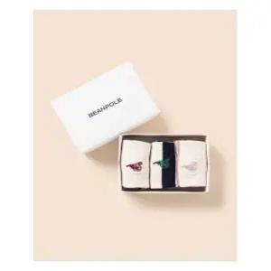 [국내정품] 빈폴키즈 베이직 양말 3족 세트 와인 (BI57KTU04Z) 키즈 아동 양말