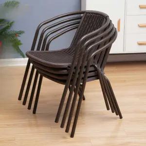 식당 발코니 간이 야외 정원 의자 테라스 테이블 등나무