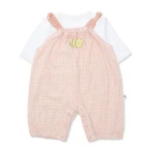 [롯데백화점]오가닉맘 환타비비체크칠부우주복세트A(MISLQE09)