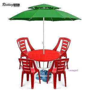 야외 테이블 받침대 파라솔 2단 편의점의자 세트 카페의자ijk059