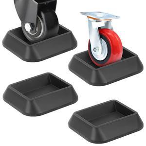 가구 스토퍼 및 침대 - 휠 캐스터 컵이 모든 바퀴에 맞습니다 스크래치 방지를 위한 소파 의자용 실리콘 미끄럼 방지 패드(4팩)