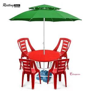 야외 테이블 2단 세트 파라솔 받침대 편의점의자 카페의자mno994