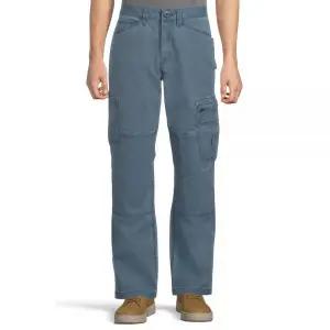 Volcom 남성용 작업복 게이지 캔버스 카고 팬츠 블루 워시 33 [호환]