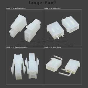 50피스 4.2mm 5557 2x1P 2P 남성 여성 하우징 상단 측면 항목 2 핀 헤더 컴퓨터 용 자동차 케이블 와이어