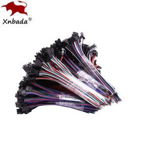 JST 커넥터 암수 10-100 쌍 5050/3528 WS2812B/WS2811 LED 스트립용 2핀/3핀/4핀/5핀