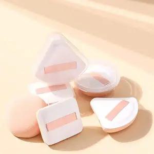 부채꼴 메이크업 모찌 퍼프 케이스포함