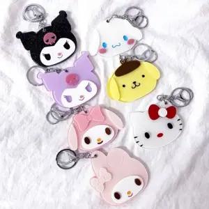 포켓 키링 손거울 캐릭터 미니 미러 귀여운