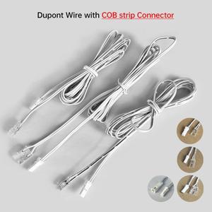 1/3/5개 2m 캐비닛 스트립 와이어 2핀 5mm 8mm 10mm 초박형 COB LED 퀵 커넥터 12V 24V 연장 터미널