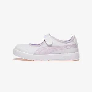 푸마 코트플렉스 V3 리나 벨크로 프리스쿨 - PUMA White-Lilac Frost 596631