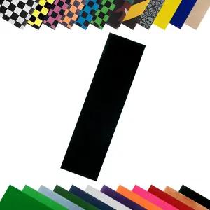 터보 9 x 33 인치 스케이트보드 그립 테이프 시트 블랙