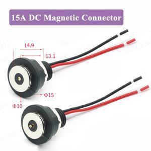 라인 방수 스레드 터미널이 있는 15A DC 마그네틱 커넥터 CX 1.2M 충전 전원 코드 접점 남성 여성 플러그