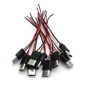 Type-C 용접 와이어  남성 방수 2핀 5A 고전류 플러그 커넥터 포함