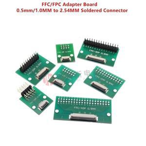 FPC/FFC 어댑터 보드 용접 0.5mm/1.0mm 피치 커넥터가 2.54 유연한 케이블 시트 4P 6 8P 10P~80Pin으로 직