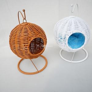 새둥지 플라스틱 수동 짠 새장 집 앵무새 카나리아 잉꼬 일종 Cockatiel  잔디 부화 오두막