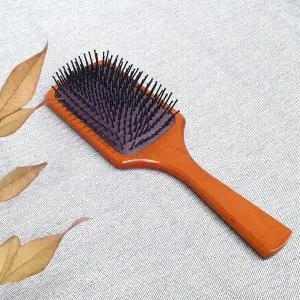 두피브러쉬 우드 사각 패들브러쉬 대형