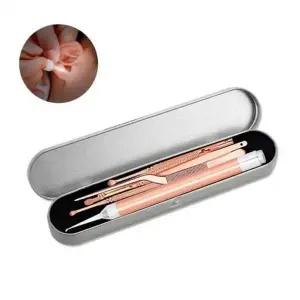 귓속청소 도구 세트 귓밥 피지 청소 실리콘 귀이개