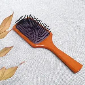 두피브러쉬 우드 사각 패들브러쉬 대형