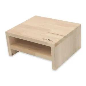 우드밀리 삼나무 원목 보조 2단 모니터 받침대