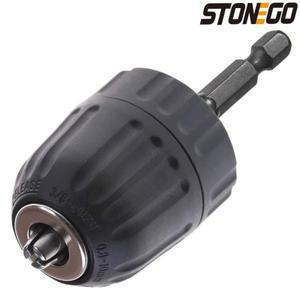 STONEGO 0.8-10mm 열쇠가 없는 드릴 척 변환기 3/8
