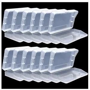 12Pcs GBA 게임 카트리지 케이스 클리어 카드 박스 먼지 방지 커버 샌비아타임 투명 보관함 게임보이