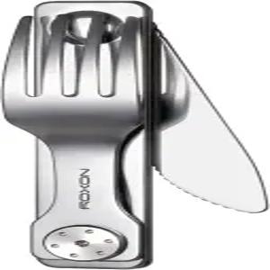 야외 캠핑 하이킹을 위한 포크와 나이프가 포함된 록슨 C3 도구 접이식 식기 2 in 1 분리형 EDC 휴대하기