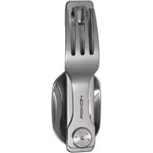 록슨 C2 캠핑 도구 2 in 1 야외 하이킹을 위한 포크 스푼이 포함된 분리형 접이식 식기류 휴대가 간편하고