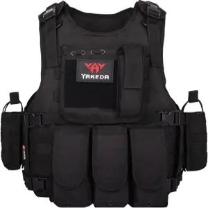 야케다 조절 가능한 전술 에어소프트 트레이닝 조끼 할로윈과 새해를 위한 캠핑 낚시 사냥 선물