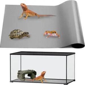 준징이 수염 용 탱크 액세서리 파충류 매트 레오파드 도마뱀 뱀 거북이 이구아나 비접착 바닥재(18 x36