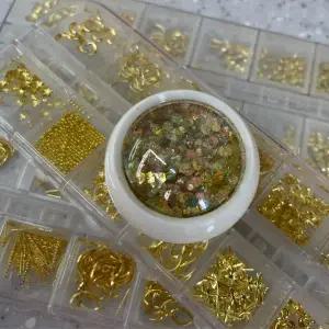 네일아트재료 스팽글 네일글리터 골드아이