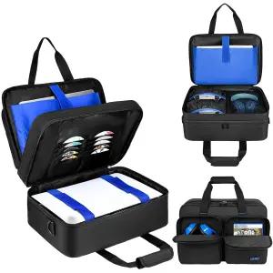 PS5/PS5 Pro/PS4 17 포켓과 호환되는 LEFOR-Z 휴대용 케이스 플레이스테이션 5 콘솔/PS5 디지털 에디션