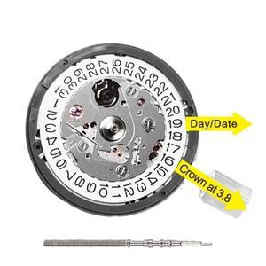 일본  Nh35 무브먼트 크라운 3.8 3 6 블랙 날짜 자동 기계식 시계 다이얼 모드 수리 제조 업체