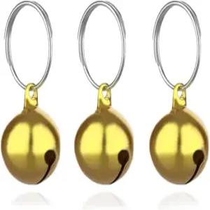 스카이피아 원형 도그벨 개 애완용 펜던트 목걸이용 분실 방지 훈련용 3종 액세서리 1/2인치 골드에 적합