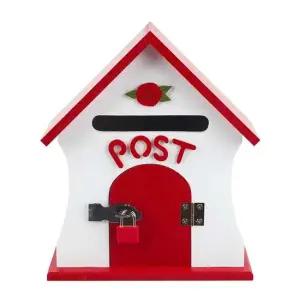 디디샵 자물쇠 우체통 편지 post 우체부 인테리어 레드 레트로 클래식 가성비