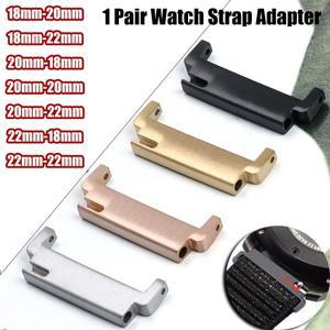 1쌍 시계 스트랩 어댑터 18mm ~ 20mm 22mm 20mm 18/20/22mm 22mm 퀵 릴리스 핀 커넥터 밴드 액세서리