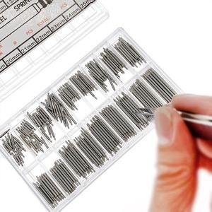 270개/세트 스테인리스 스틸 스프링 바 직경 1.5mm/1.8mm 길이 8mm - 25mm/6mm 23mm 시계줄 스트랩 스트랩