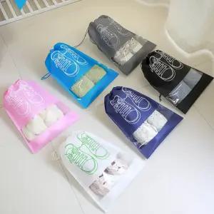 신발주머니 부직포 보조 가방 파우치 투명창 보관 uMR6+9peF