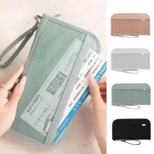 여권 수납 가방 RFID 도난 방지 여행용 지갑 지폐 및 zMC9+9LSK