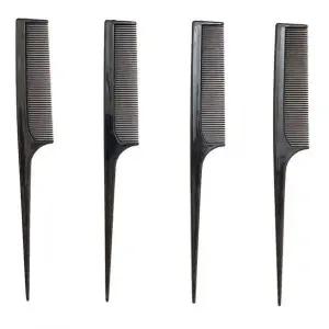 휴대용 미용실 도구 가르마 정리 일자 커트빗 꼬리빗