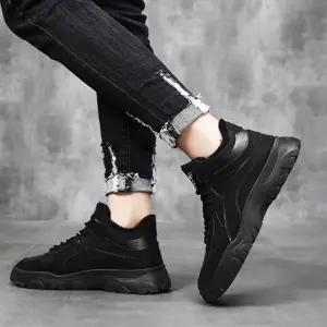 겨울 레더 워커 보온 캐주얼 방한화 털신발 mtq6+7fcO