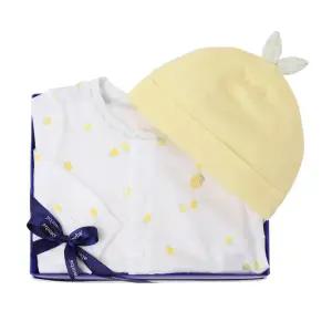 [압소바](마산점)[압소바 26SS 아기임신출산백일돌선물]모니 뱀부바디슈트+모자세트 (A1110622) 백IVORY