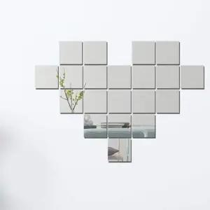 인테리어거울 붙이는 사각 아크릴 거울 16조각