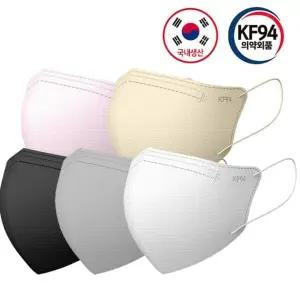 국내산 KF94 컬러 새부리형 대형 마스크 100매
